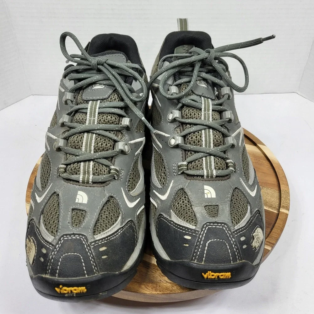 The North Face Hiking Shoes Mens 12 Grey Excellent Gore-Tex Vibram Hedgehog